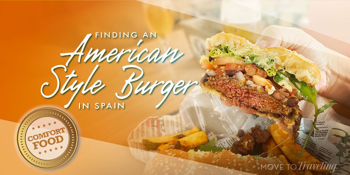 American style burger in Spain
