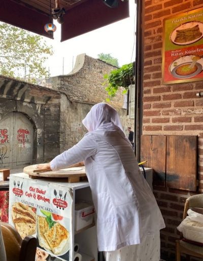 First-Time Visit to Istanbul - delicious Gozleme being handmade