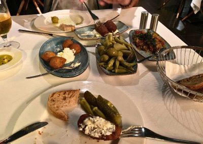 First-Time Visit to Istanbul - enjoying Meze for dinner at 10 Karakoy Hotel Istanbul