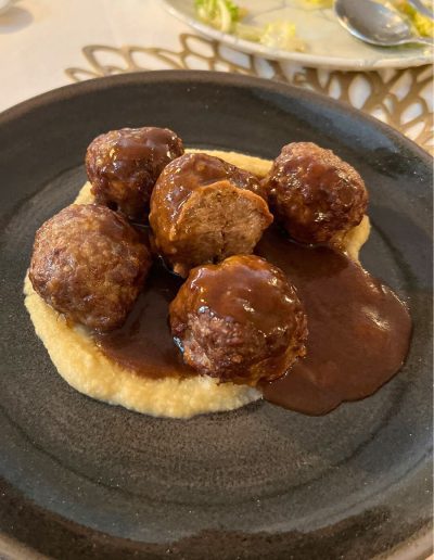 Visiting Cuenca - boar meatballs at PIOLA Gastrobar