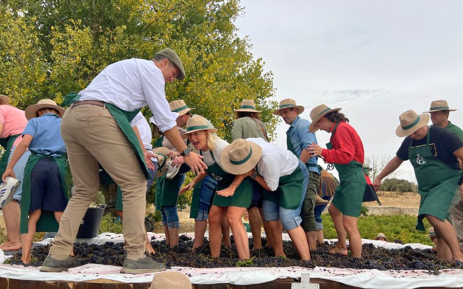Grape Harvest Festival in Spain - Stomping Grapes 2