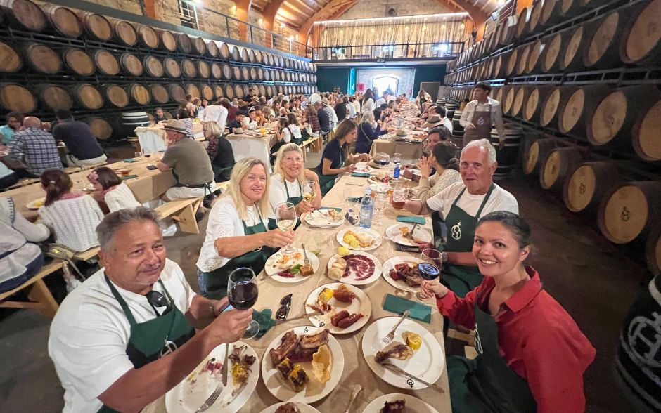 Grape Harvest Festival in Spain - lunch